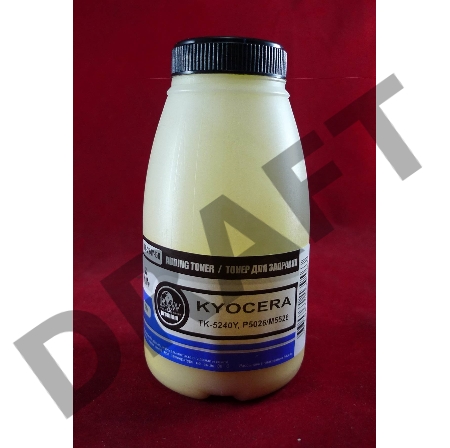 Тонер для Kyocera TK-5240Y, P5026/M5526 Yellow (фл. 50г) 3K B&W Premium фас. Россия