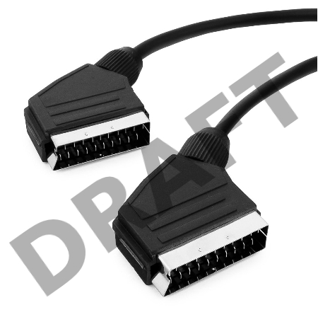 Кабель Кабель аудио/видео  Gembird 1 x SCART (male) / 1 x SCART (male), 1.8 м CCV-518