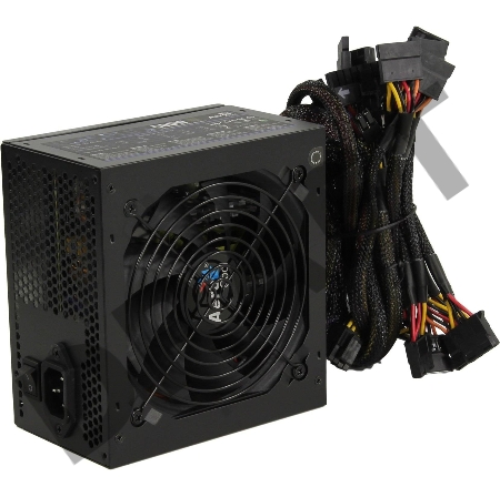 Блок питания Aerocool ATX 500W KCAS-500W PLUS 80+ bronze (24+4+4pin) APFC 120mm fan 7xSATA RTL