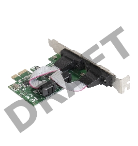 Контроллер ExeGate EXE-307 PCI-E, 2*COM port (OEM)