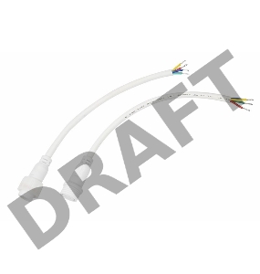 Соединительный кабель (4pin) герметичный (IP67) 4х0.75мм²  белый  REXANT