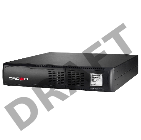 Источник бесперебойного питания CROWN Line Intractive CMUO-900-2.5K 2500VA/2250W, корпус металл, TOWER&RACK, 2U, АКБ 6*12V/7AH, PF-0.9, AVR 152-290V, порт RJ-11/45+USB/RS-232, EPO, розетки 8*IEC С13+1*IEC C19, входной кабель 2 м, вентилятор охлаждения, ав