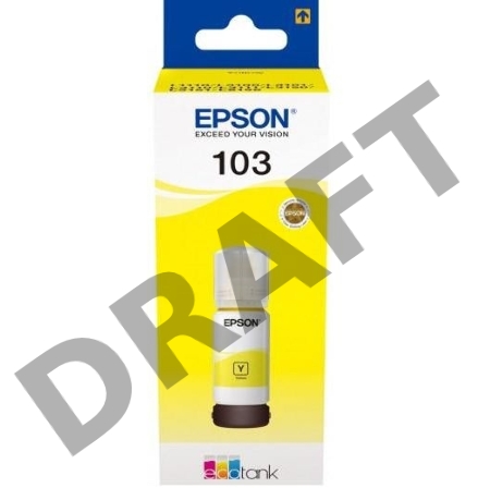 Картридж струйный Epson 103Y C13T00S44A желтый (65мл) для Epson L3100/3110/3150 Картридж струйный Epson 103Y C13T00S44A желтый (65мл) для Epson L3100/3110/3150