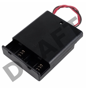 Батарейный отсек 4хАА (с проводами, закрытый)