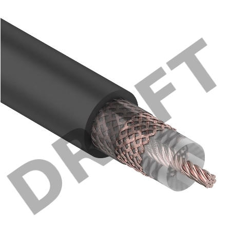 Кабель коаксиальный REXANT RG-213, 50 Ом, Cu/Cu, 96%, бухта 100 м, черный Кабель коаксиальный REXANT RG-213, 50 Ом, Cu/Cu, 96%, бухта 100 м, черный