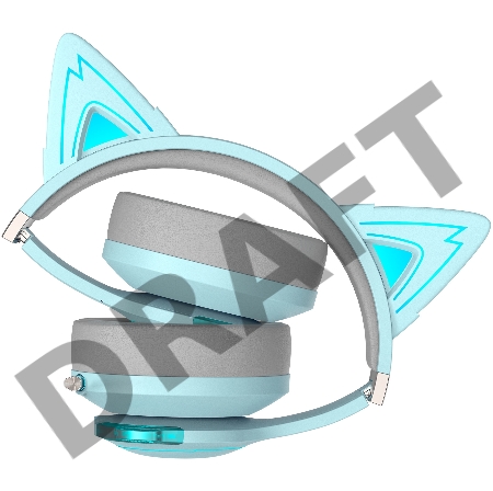 Наушники с микрофоном Edifier G5BT Cat голубое небо/серый