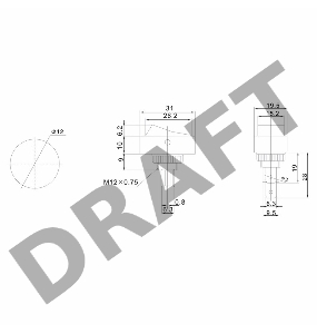 Выключатель клавишный 12V 30А (3с) ON-OFF черный ОВАЛ с красной подсветкой  REXANT