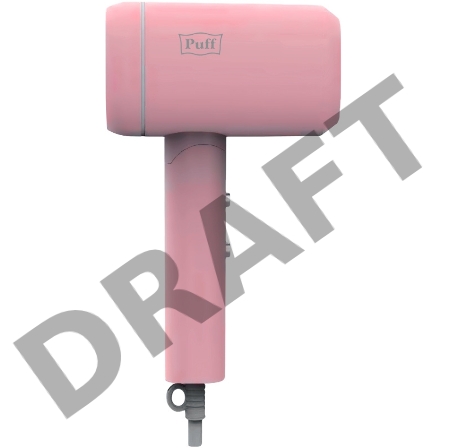 Фен Puff 1801 1800Вт розовый