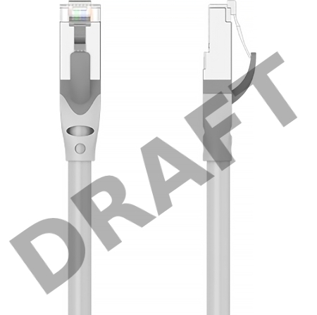 Патч-корд Vention прямой SFTP cat.6A, RJ45 - 2м. Серый