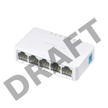 Коммутатор Mercusys MS105, 5 портов Ethernet 100 Мбит/с