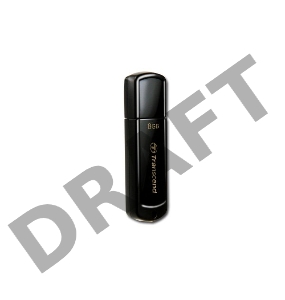 Флеш Диск Transcend 8Gb Jetflash 350 TS8GJF350 USB2.0 черный