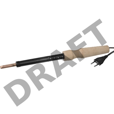 Паяльник NN ink. 55407-80  с деревянной рукояткой 80Вт 220В клин