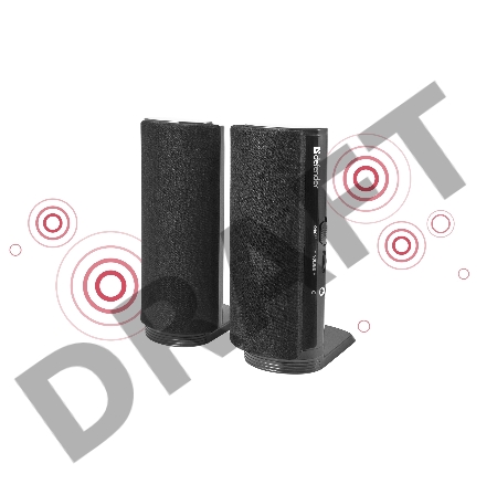 Колонки Defender SPK-210 {2.0, 2x2W, разъем для наушников} 65210