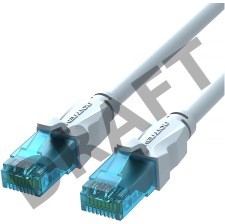 Патч-корд Vention прямой UTP cat.5е, RJ45 - 1,5м. Серый