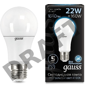 Лампа светодиодная A70 22Вт 4100К E27 Gauss 102502222
