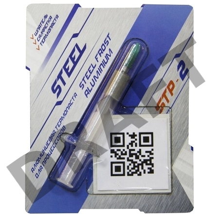 Термопаста STEEL STP-2, алюминиевая, в шприце, 3 гр