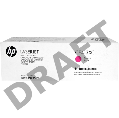 Контрактный картридж HP 410X лазерный пурпурный увеличенной емкости (5000 стр)