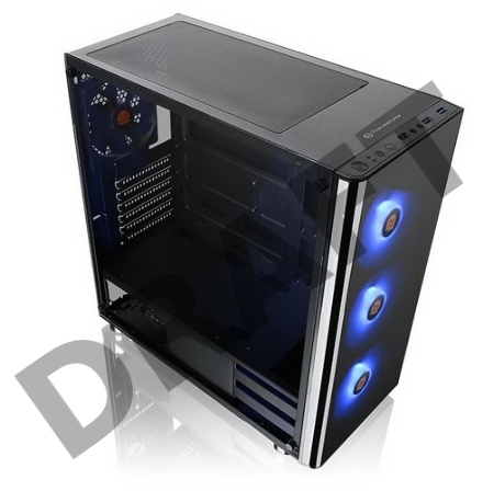 Корпус V200 TG RGB CA-1K8-00M1WN-01 Black/Win/SPCC/Tempered Glass*1/120mm RGB Fans*3 + 120mm Standard Fan*1/MB Sync
