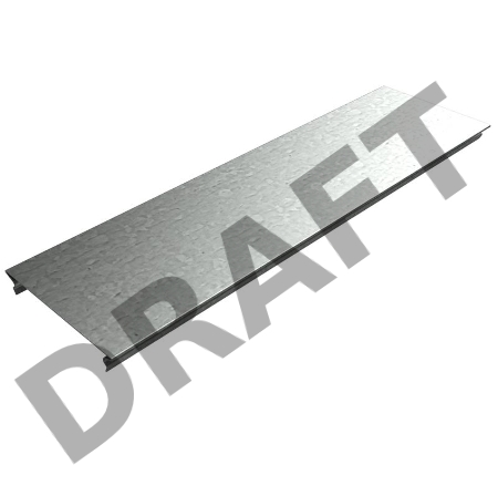 Крышка для лотка осн. 200 L3000 сталь 0.55мм KL200х0.55 КМ LO0521