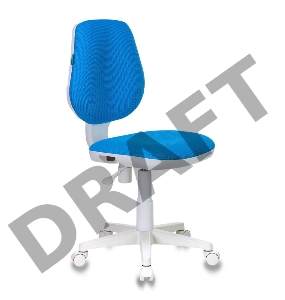 Кресло детское Бюрократ CH-W213/TW-55 голубой TW-55 (пластик белый)