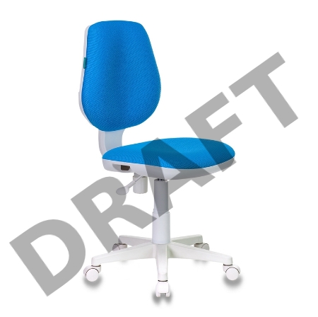 Кресло детское Бюрократ CH-W213/TW-55 голубой TW-55 (пластик белый)