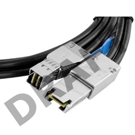 Кабель LSI CBL-SFF8644-8088-20M  (LSI00337) длина 2м,наконечники: SFF8644(контроллер)-SFF8088(внеш.устройство)