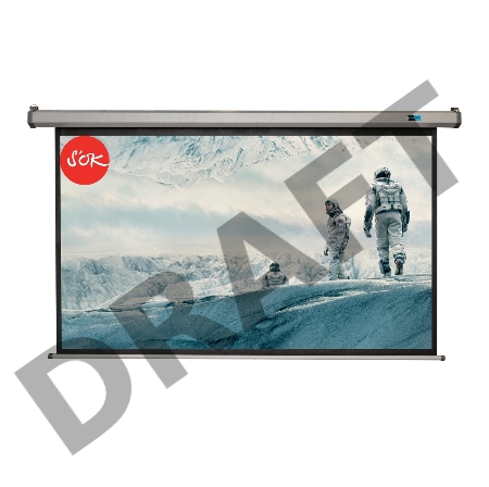 Экран Sakura Pro 221x125см Motoscreen 16:9 настенно-потолочный  (моторизованный)  100' фибергласс, серый корпус