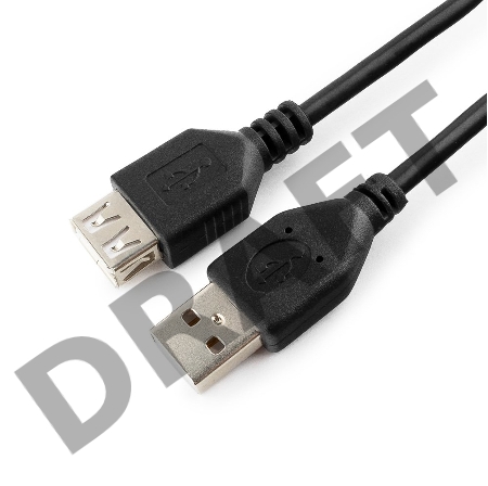 Кабель Gembird PRO CCF-USB2-AMAF-6 USB 2.0 кабель удлинительный 1.8м AM/AF  позол.конт., фер.кол.,  пакет 