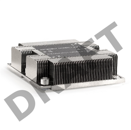 Радиатор для процессора ExeGate EX293446RUS ESNK-P0067P.1U.3647 (Al, 1U, 2 тепл. трубки, LGA3647, TDP 165W, 230г, на винтах, с термопастой, Retail box)