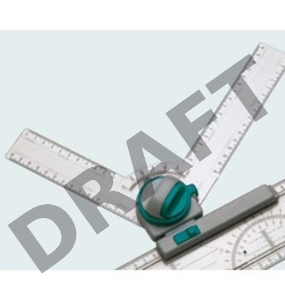 Чертежный узел Hebel Maul 6149801 двухсторонняя градуировка фиксация угла каждые 15 градусов в компл.:транспортир
