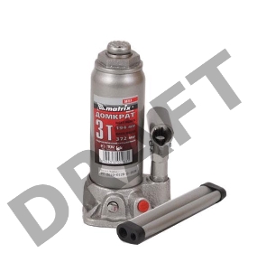 Домкрат MATRIX 50717  бутылочный 3т h подъема 194–372мм