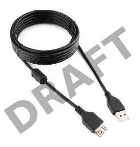 Кабель Gembird PRO CCF-USB2-AMAF-10 USB 2.0  3.0м AM/AF  позол.конт., фер.кол.,  пакет