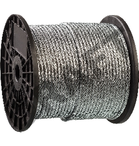 Зубр Трос стальной, DIN 3055, оцинкованная сталь, синтетическая сердцевина, d=4мм, L=200м 4-304110-04