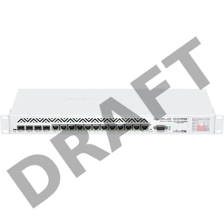 Маршрутизатор Mikrotik CCR1036-12G-4S 4 Gigabit LAN порты,12 USB,1 micro USB, power Serial порт, IEC C14 стандартный разъем 110/220В