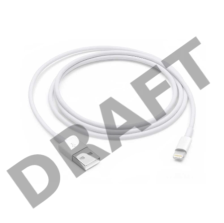 Кабель Apple Lightning to USB, длина 1 м.