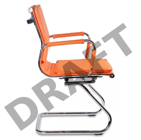 Кресло Бюрократ CH-993-Low-V/orange низкая спинка оранжевый искусственная кожа