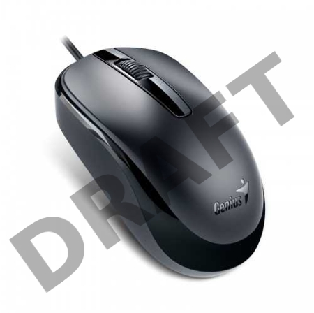 Мышь Genius DX-120, USB (чёрная, оптическая 1000dpi)