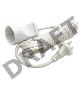 Удлинитель 1х5м без заземл. 6А IP44 УШ-6 ПВС 2х0.75 UNIVersal 5568953