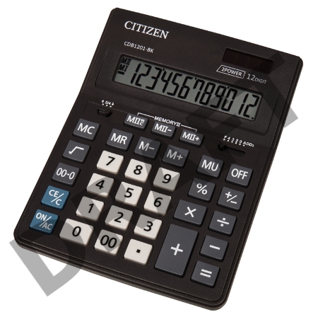 Калькулятор настольный Citizen CDB1201BK черный 12-разр.