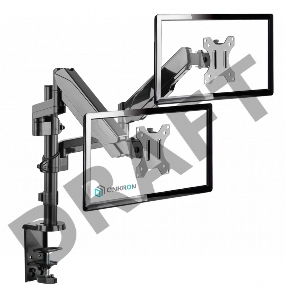 Кронштейн (держатель) ONKRON G140 для двух мониторов 13