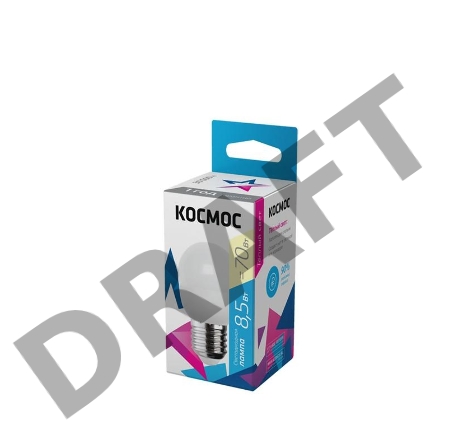 Лампа светодиодная LED BASIC GL45 8.5Вт 220В E27 3000К Космос LkecLED8.5wGL45E2730