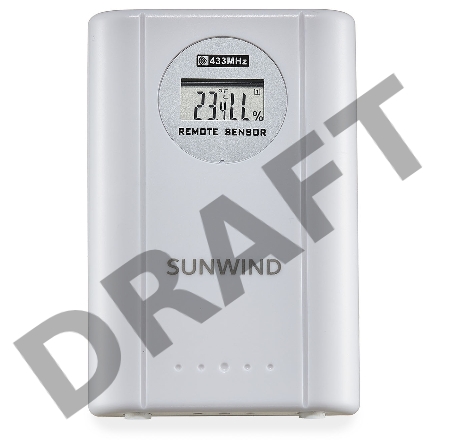 Погодная станция SunWind SW-WSH143-COLOR серебристый