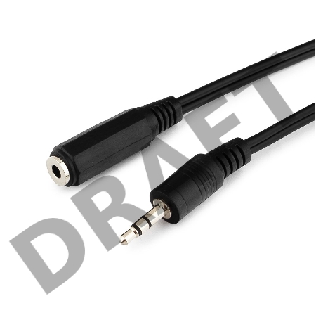 Кабель аудио удлинит. Gembird, джек3.5, 1.5м CCA-423