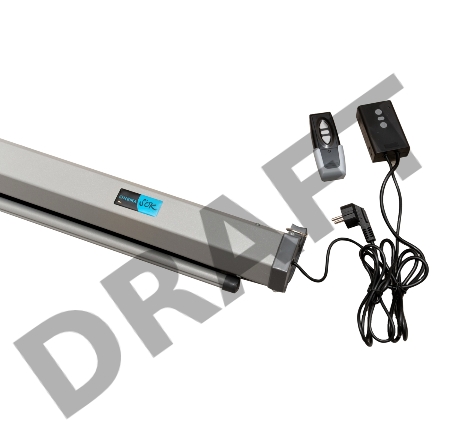 Экран Sakura Pro 221x125см Motoscreen 16:9 настенно-потолочный  (моторизованный)  100' фибергласс, серый корпус