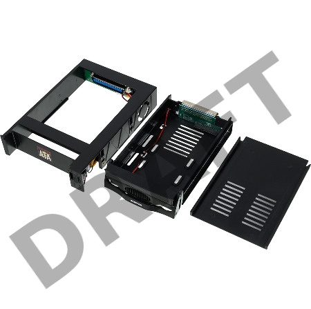 Сменный бокс для HDD AgeStar SR3P-SW-2F SATA пластик черный 3.5