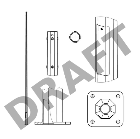 Опора ОГКл-8 верх 75 гор. цинк Пересвет В00004483