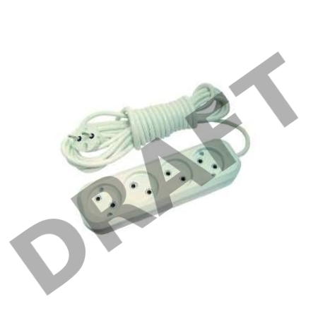 Удлинитель 4х5м без заземл. 10А IP20 Makel MGP144