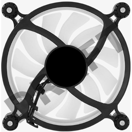 Вентилятор Aerocool Spectro 12 120x120mm 4-pin (Molex)20dB 140gr LED Ret