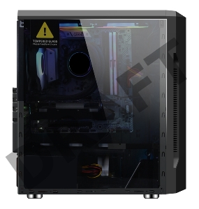 Корпус 1STPLAYER RAINBOW R3-A / ATX, tempered glass side panel / 1x 120mm LED fan inc. / R3-A-1R1