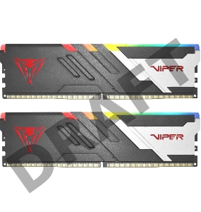 Память DDR5 2x32Gb 5200MHz Patriot PVVR564G520C40K Viper Venom RGB RTL Gaming PC5-41600 CL40 DIMM 288-pin 1.35В с радиатором Ret